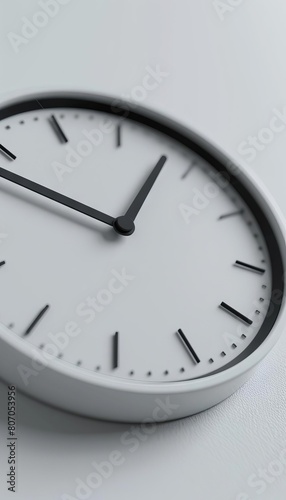 3D render of a simple carbon neutral timer, dynamic skyline, clean and modern aesthetic