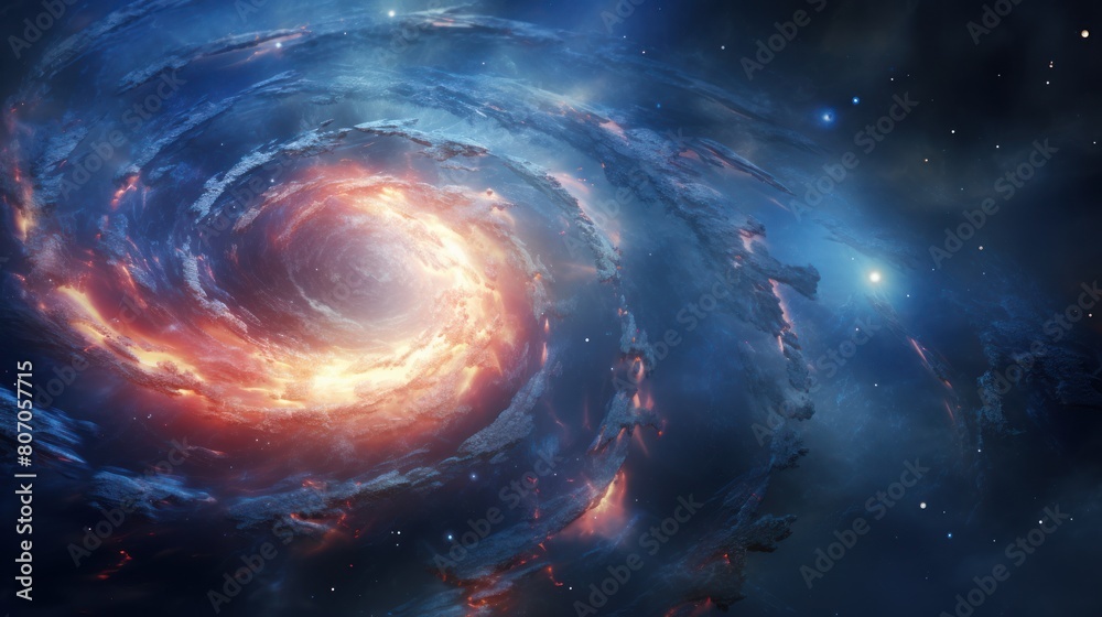 spiral galaxy, its luminous center radiating an ethereal glow, spiral galaxy, its luminous center radiating an ethereal glow,