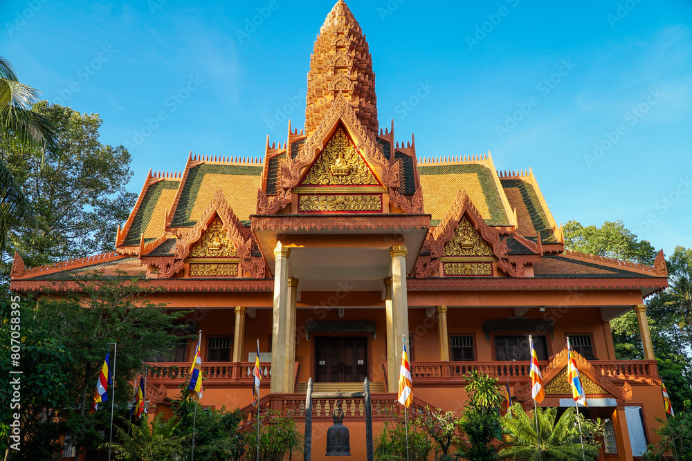 Naklejka premium Wat bo temple, Siem Reap, Cambodia