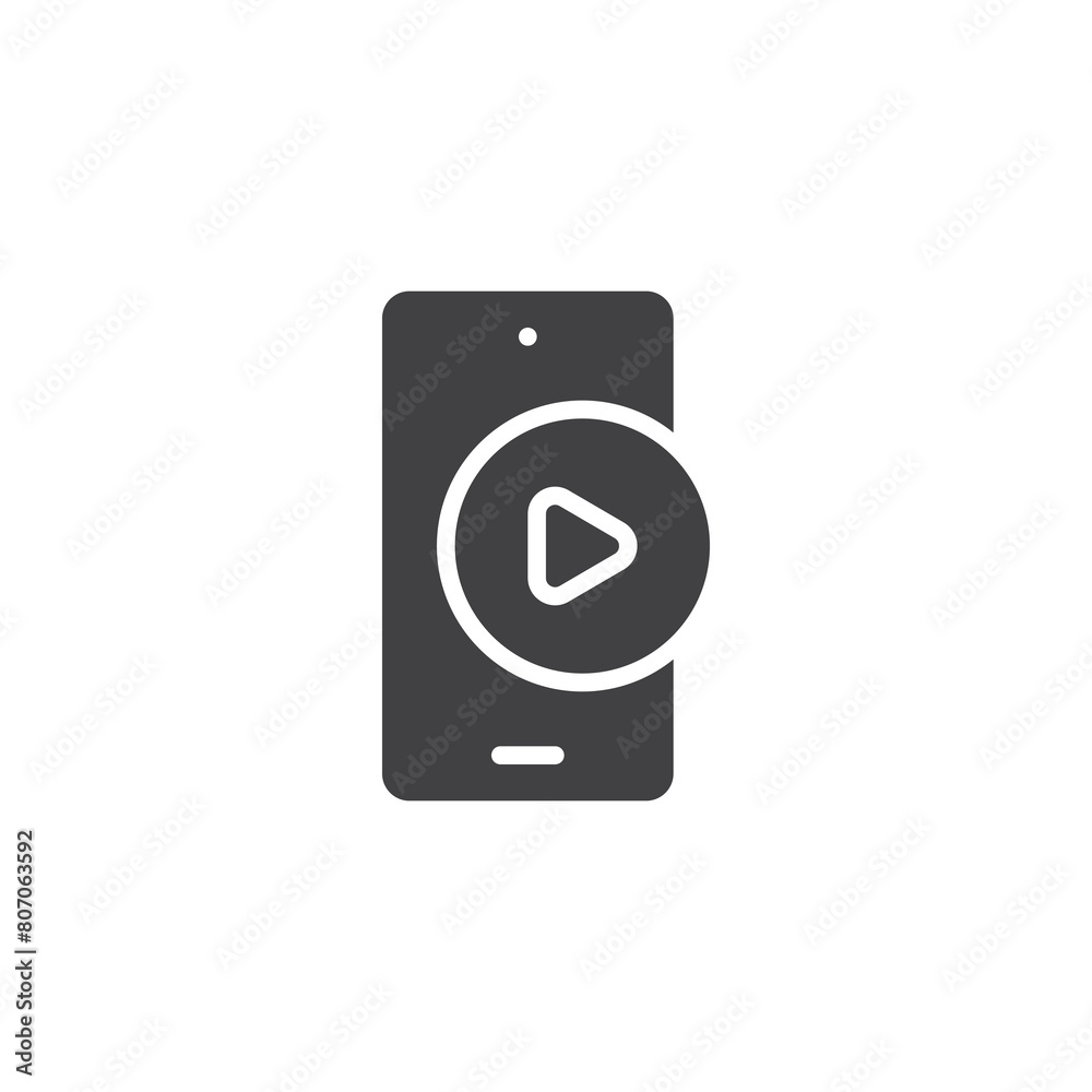 Mobile Video vector icon Mobile Video vector icon