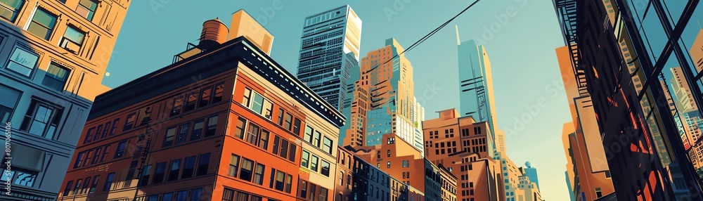 Capture the essence of Cubism in a digital artwork featuring a rear view perspective of a cityscape during urban exploration, emphasizing unexpected camera angles to distort forms and shapes for a fre Capture the essence of Cubism in a digital artwork featuring a rear view perspective of a cityscape during urban exploration, emphasizing unexpected camera angles to distort forms and shapes for a fre