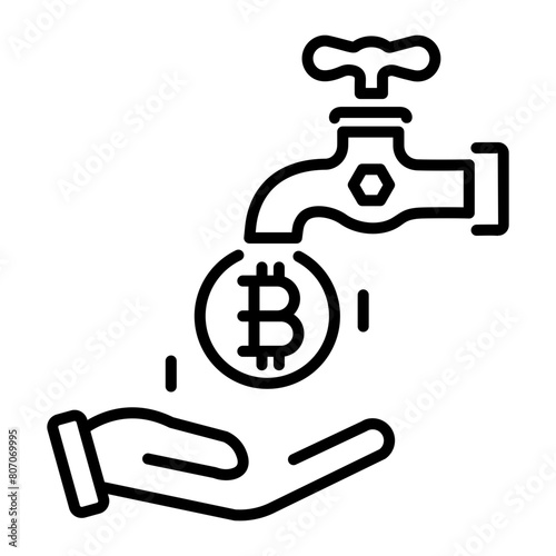 Check out linear icon depicting passive earning 