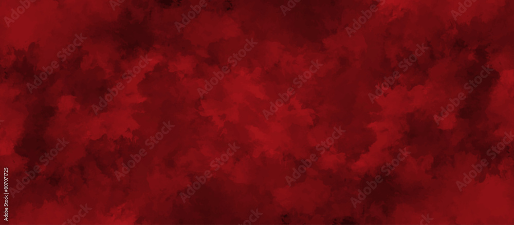 Abstract red grunge background with copy space. Dark red slate background toned classic color. old red color wall background texture. dirty rustic fire red texture.	