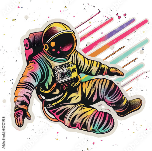 Astronaut in a space suit.