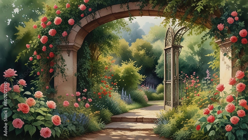 Fototapeta premium arch in the garden