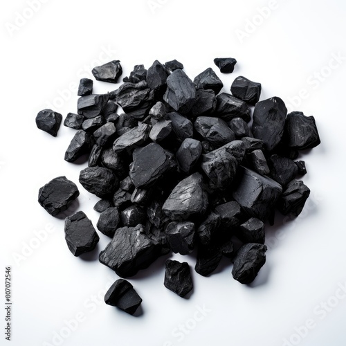 Black coal is a sedimentary rock that is formed from the remains of plants that lived millions of years ago photo