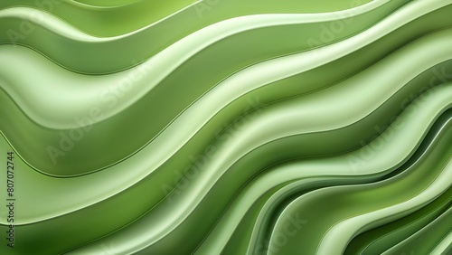 Abstract Green Wavy Lines Background for Nature-Themed or Modern Digital Designs. Concept Green Wavy Lines, Abstract Background, Nature Theme, Modern Design, Digital Art
