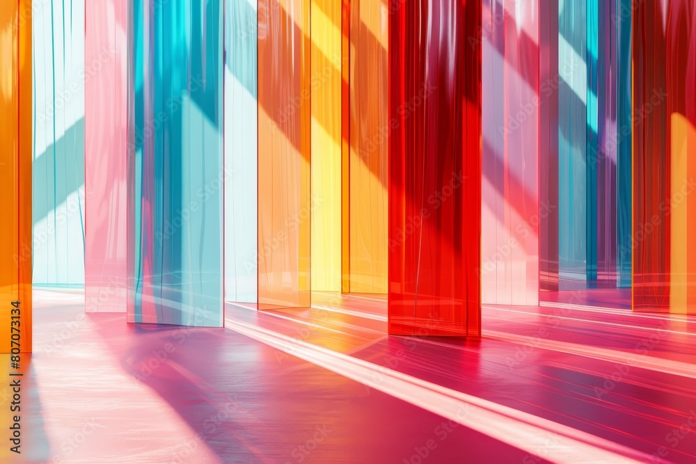 A colorful abstract image with a lot of different colors and shapes A colorful abstract image with a lot of different colors and shapes