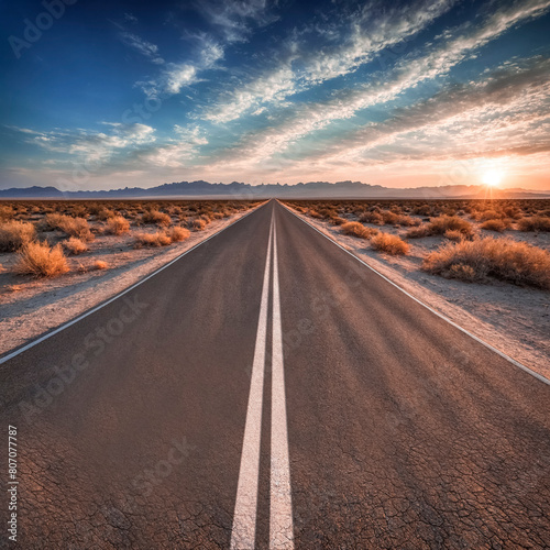 Straight long road into the distance © Olena Kuzina