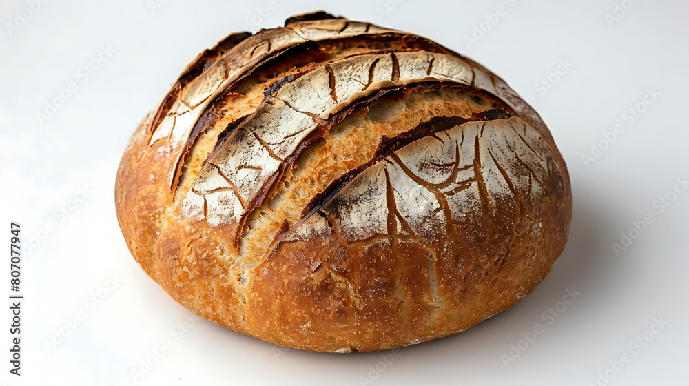 close - up of freshly baked artisan bread on a transparent background close - up of freshly baked artisan bread on a transparent background