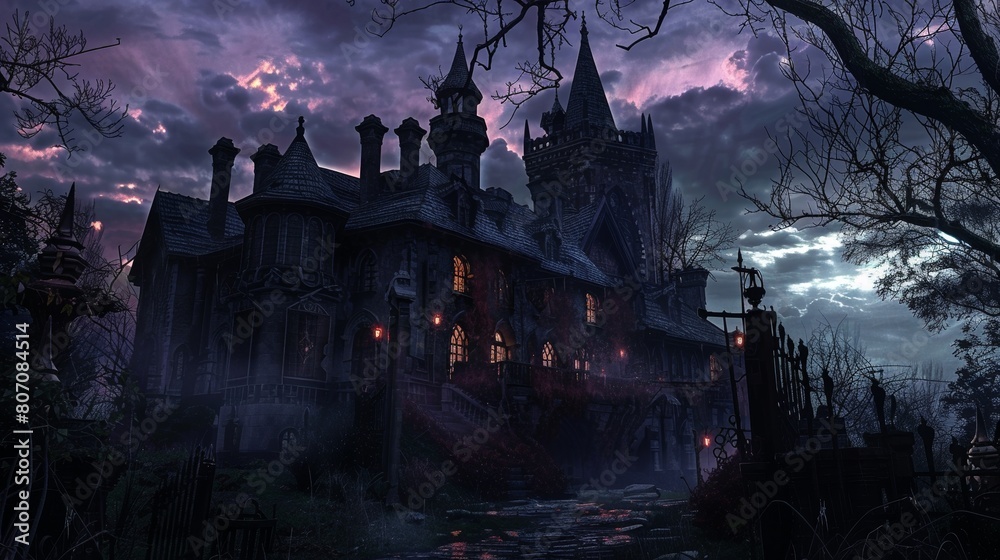 A gothic castle where a vampire undergoes a blood transplant, gaining the powers of ancient vampire lineage A gothic castle where a vampire undergoes a blood transplant, gaining the powers of ancient vampire lineage