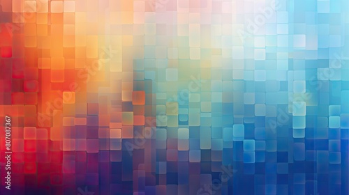 Gradient background resembling a digital pixelation effect