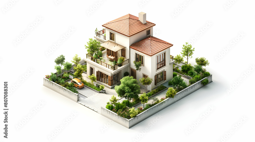 3D Flat Icon: Investor Allocating Assets for Real Estate Strategy with Agent in Isometric Scene 3D Flat Icon: Investor Allocating Assets for Real Estate Strategy with Agent in Isometric Scene