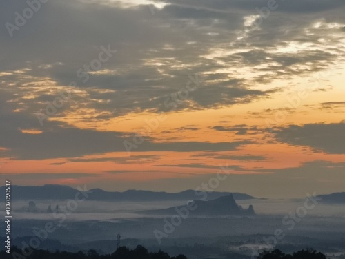 sunrise from hill top