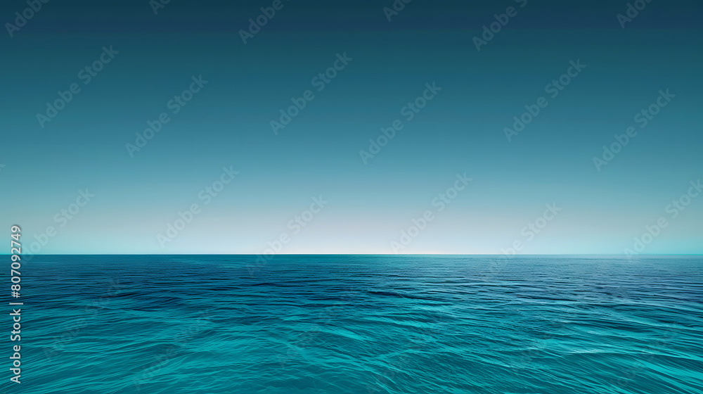 A calm blue ocean with no visible land A calm blue ocean with no visible land
