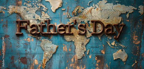rusty metal plate happy fathers day backgroud
