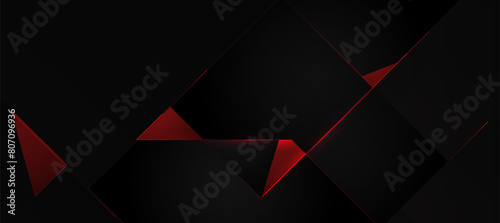 black abstract polygon elegant background. red abstract and premium background. red blank product background. tech product background