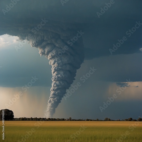 Tornado. Generative AI Technologie photo