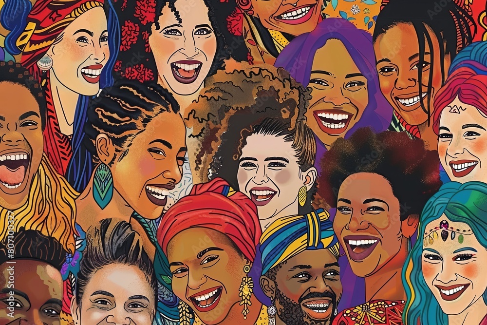 multi-ethnic people on happy vibes. diversity of human. multi-ethnic people on happy vibes. diversity of human.