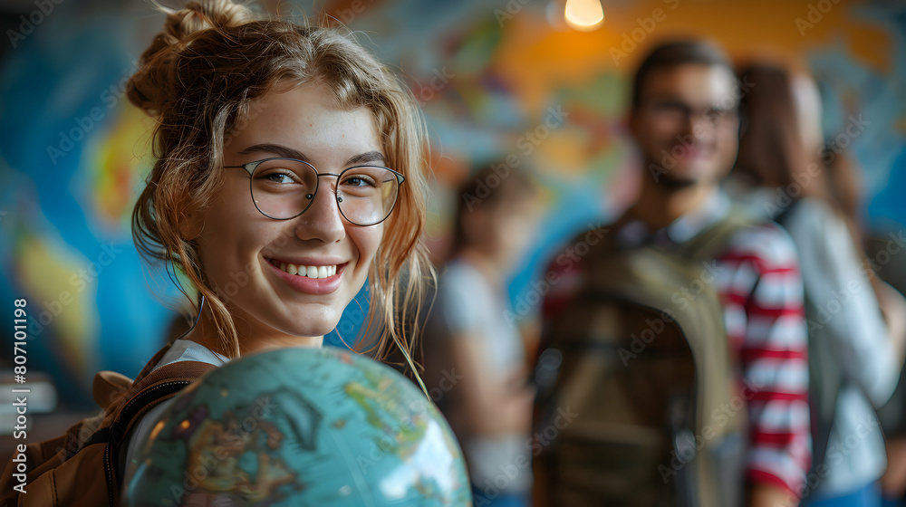 Empowering Students to Volunteer Abroad: A Student Advisor Encourages Cross-Cultural Experiences (Photo Realistic) Empowering Students to Volunteer Abroad: A Student Advisor Encourages Cross-Cultural Experiences (Photo Realistic)