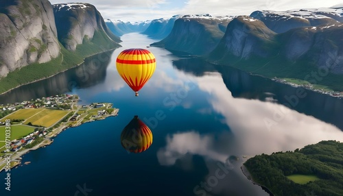 A hot air balloon adventure journeying through th upscaled 10