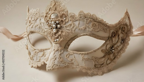 A vintage inspired mask with antique lace and intr upscaled 10