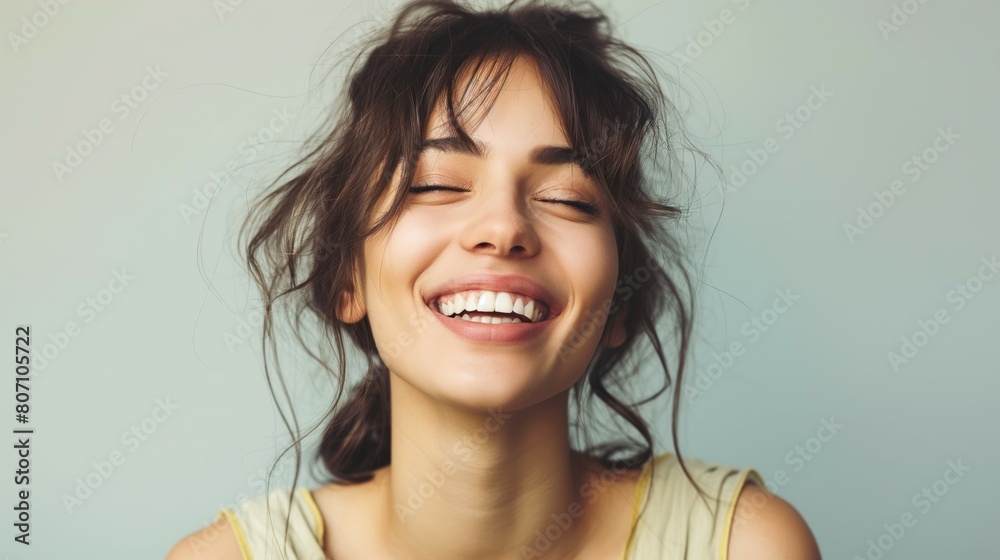 young beautiful playful cheerful woman on neutral background photo --ar 16:9 Job ID: 23ebfb39-46e9-4988-aff2-0308f832ee2e young beautiful playful cheerful woman on neutral background photo --ar 16:9 Job ID: 23ebfb39-46e9-4988-aff2-0308f832ee2e