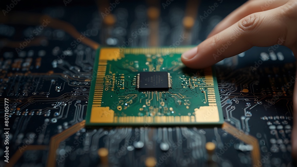 Artificial Intelligence Chip Conceptual Design Artificial Intelligence Chip Conceptual Design