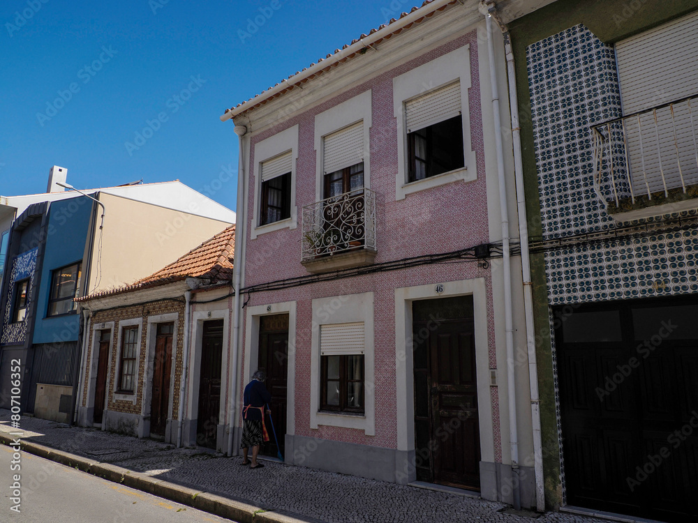 Aveiro pictoresque village street view, The Venice Of Portugal