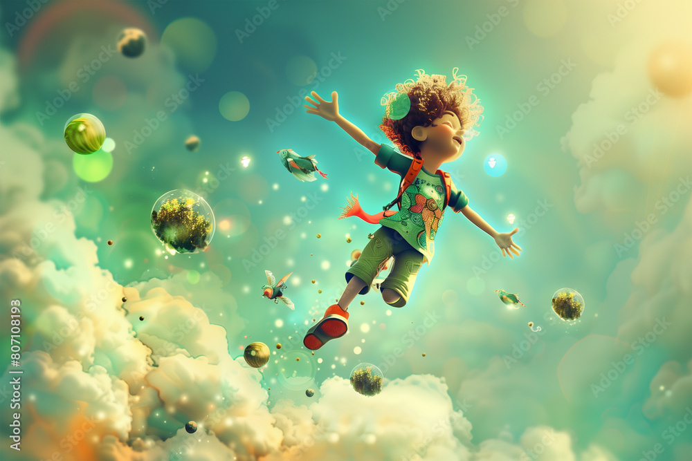 creative concept art illustration design inspired by the world	
