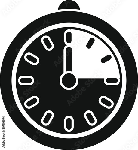 Schedule timer clock icon simple vector. Design event. Research shape