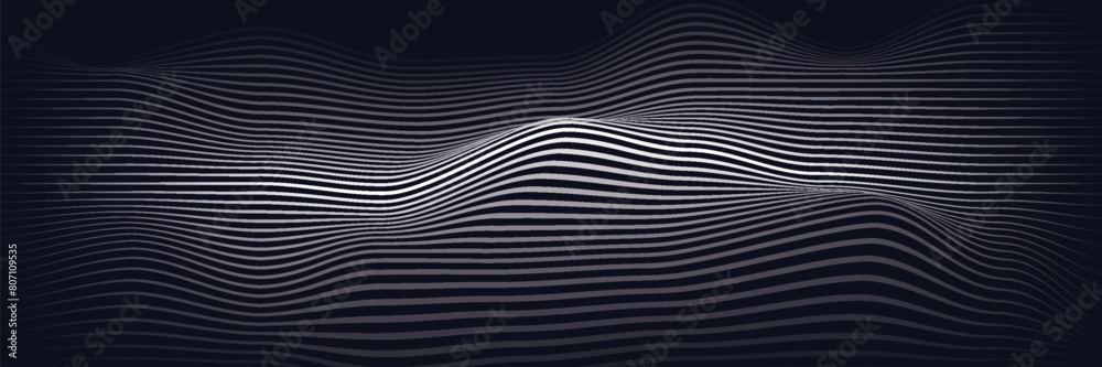 Abstract digital wave of particles. Futuristic point wave. Technology background vector. Vector Abstract digital wave of particles. Futuristic point wave. Technology background vector. Vector