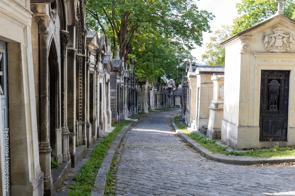 old cemetery in the city