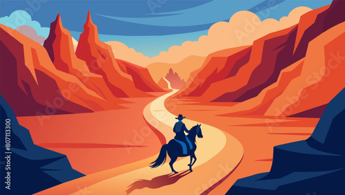 Taking a slowpaced horseback ride through a meandering canyon feeling the wind in your hair..