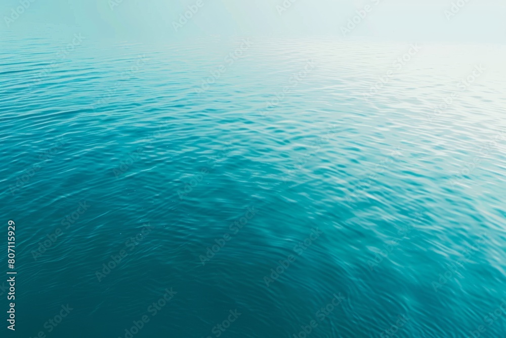 Fototapeta premium Tranquil Blue Ocean Water Surface Background with Gentle Waves