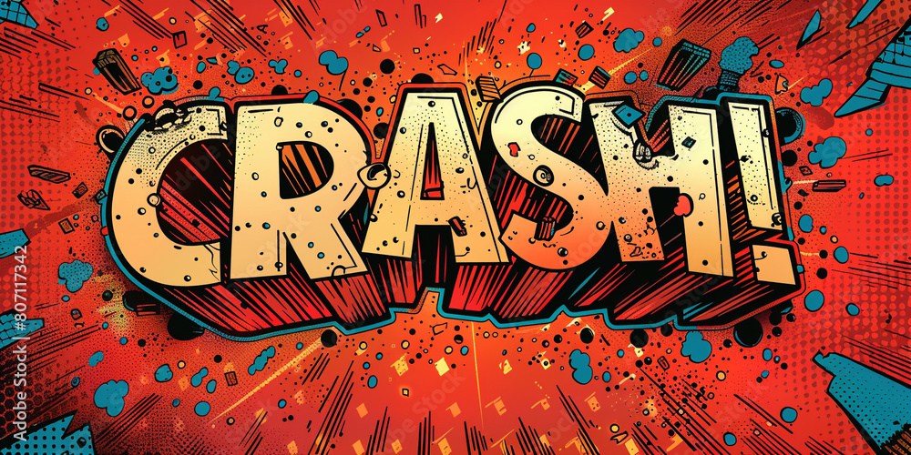 Obraz premium a bold and vibrant text effect with the word 