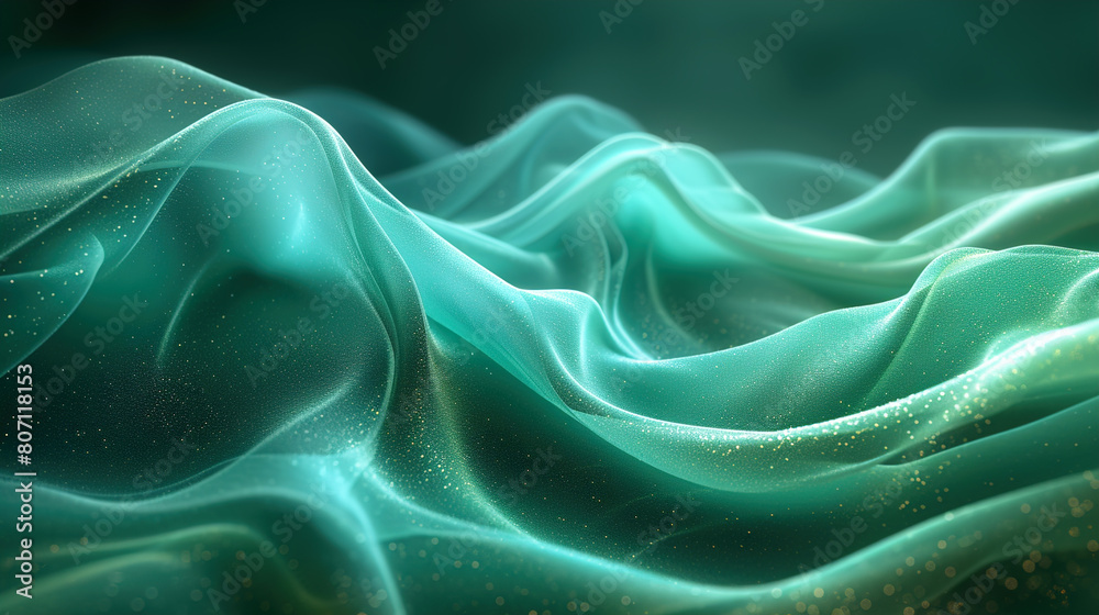 Green luxury Abstract wave dark background with light effect Green luxury Abstract wave dark background with light effect