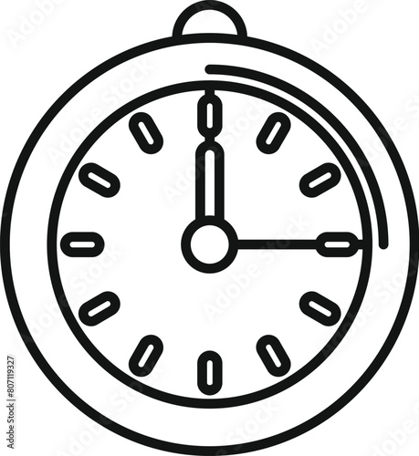 Schedule timer clock icon outline vector. Design event. Research shape