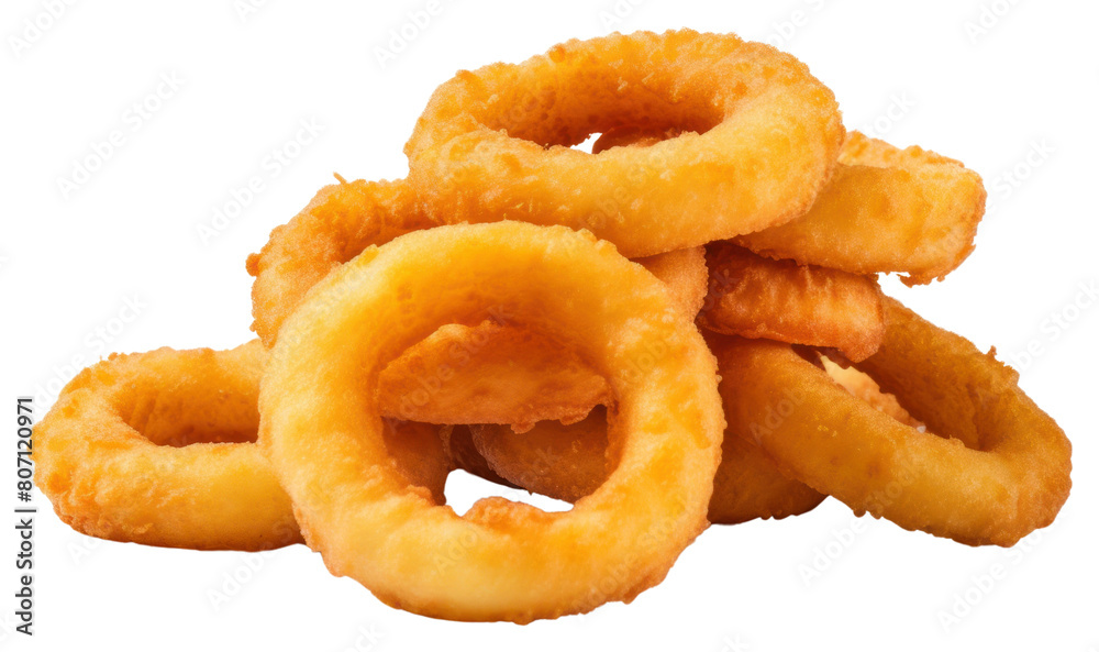 PNG  Onion rings fries snack food white background.