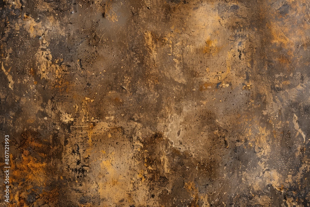 Abstract Golden Bronze Texture Background - Elegant Metallic Art