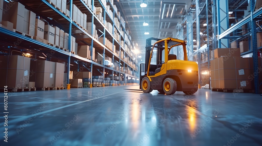 Automated Aisles and Precision Forklifts Streamline Logistics in Global Distribution Center
