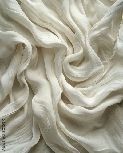 White Silk fabric
