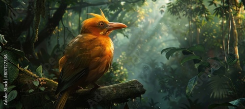 a rare bird in deep forest © Nadhera