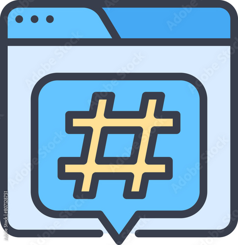 Web hastag icon