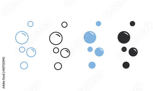 Water bubble vector icon
