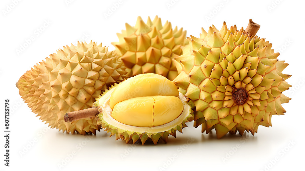 durian isolated on white background durian isolated on white background