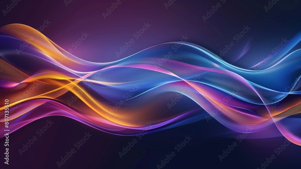 Obraz premium abstract background with dynamic flowing waves