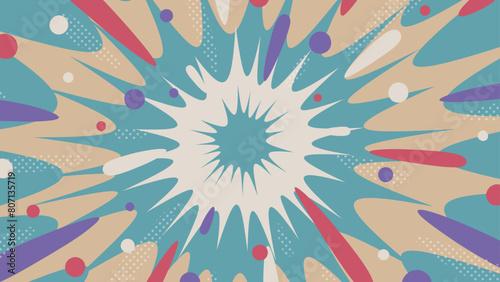 ワープのイメージの背景イラスト_16:9