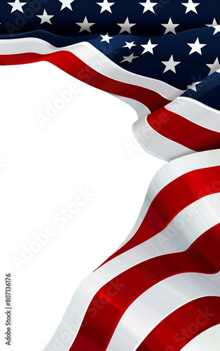4 th July transparent American flag background 