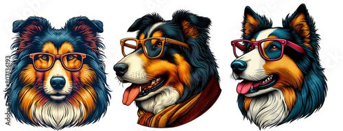 Pet dog illustration art.